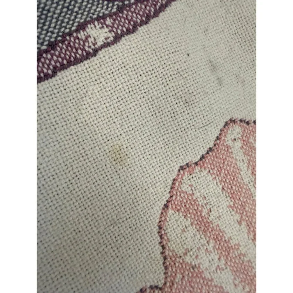 Ballerina Tapestry Throw with Quote & Fringe